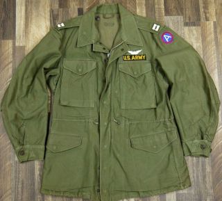 Vintage M51 M - 1951 Field Jacket Us Army Airborne Patch Dated 1952 Korea Mens S