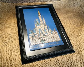 Disneyland Castle Art Tile - By Herbert Ryman & Marty Sklar Wdcc 15”x21” Rare