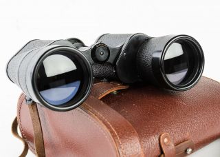 Vintage Carl Zeiss Jena Pentekarem 15x50 Germany Binoculars With Case 3
