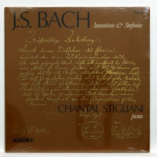 Chantal Stigliani - Js Bach Inventions & Symphonies Solstice Lp Still