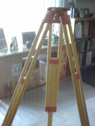 Wild Heerbrugg Wood Tripod For Level Surveying