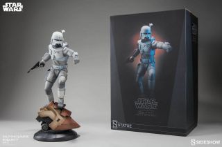 Boba Fett Exclusive Statue Sideshow Low 3 Ralph Mcquarrie Star Wars