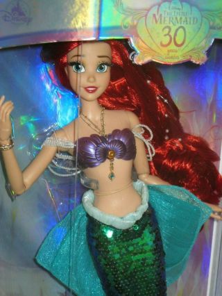 Disney Store The Little Mermaid Limited Edition 17 " Ariel Doll 30th Anniversary