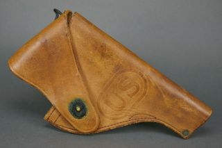 Korean War 1951 Us Army Craighead S&w Victory Model 38 Revolver Leather Holster