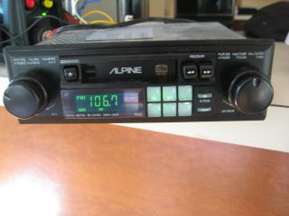 Alpine 7502 Car Am/fm Cassette Shaft Radio Vintage Knob Rca Pre Out