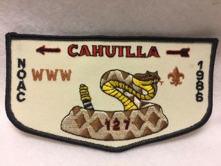 (mr4) Boy Scouts - Noac 1986 - Cahuilla Oa Lodge 127 Flap
