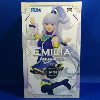 Emilia Lpm Figure Aqua Ver Re:zero Kara Hajimeru Isekai Seikatsu Sega Cute