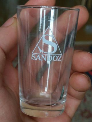 Rare Sandoz Glass Pharamaceutical Albert Hoffman Lsd