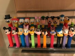 22 Disney Duck Tales Pez Dispensers Micky Minnie Donald Daisy Pluto Goofy Scroog
