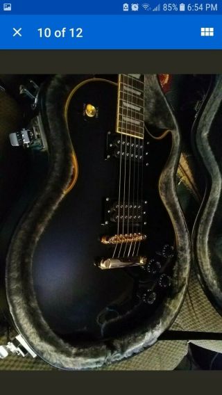 Epiphone Les Paul Custom Pro (limited Edition).  Vintage Black With Upgrades