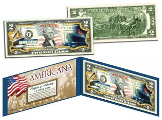 Titanic Rms Ship Americana Legal Tender Colorized U.  S.  $2 Bill
