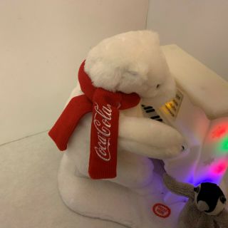 Christmas Bear - Animated - Coca Cola Coke - Polar Bear Playing Piano Penguin 3