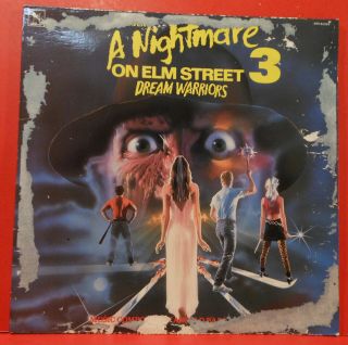 A Nightmare On Elm Street 3 Soundtrack Lp 1987 Plays Great Vg,  /g,