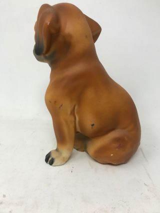 Vintage Sitting BOXER Puppy Dog Figurine Statue Marked 4 - 1170 3