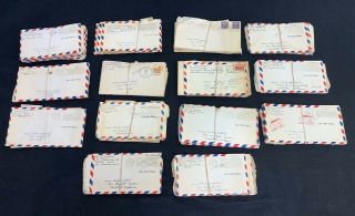 Korean War Era Us Air Force Airman Letters To Girlfriend - 135 Letters