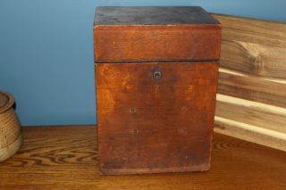 Antique W.  & L.  E.  Gurley Light Mountain Transit With Dovetailed Box And Plumb Bo