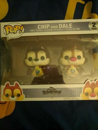 Funko Pop Disney Kingdom Hearts Chip And Dale 2 - Pack Slightly Damage