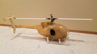 Vintage Hirobo Rc Helicopter W/ Md 500 Scale Body Estate