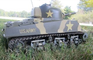 Vintage Tamiya 1/16 Sherman Tank With,  Parts