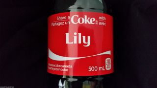 Share A Coke With Lily Coca Cola Exclusive Canadian Only Name