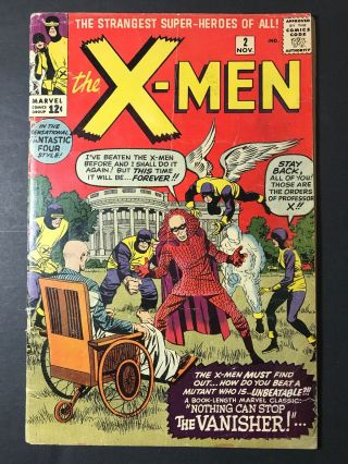 X - Men 2 | 2nd App Of The X - Men | 1963 | 1st App Vanisher | Key Comic