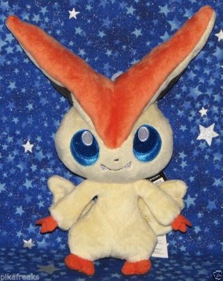 W Tags Victini Legendary Pokemon Plush Doll Toy Jakks Pacific Usa Official
