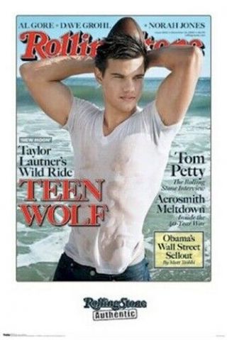 Taylor Lautner Teen Wolf Rolling Stone 22x34 Movie Poster