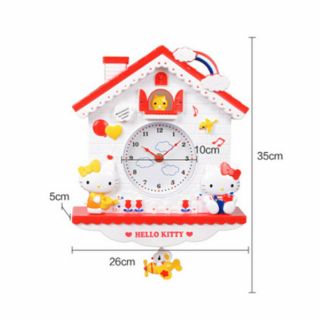 Hello Kitty Wall Clock Decoration Girl Cute Gift Christmas