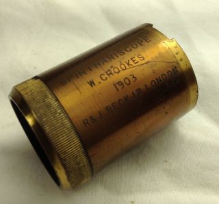 A 1903 Crookes Radium Spinthariscope By R&j Beck Ltd London