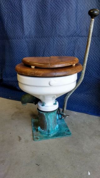 Vintage Wilcox Crittenden Skipper Marine Head / Toilet