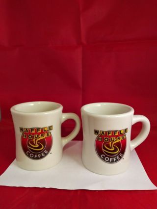 2 Waffle House Coffee Ceramic Cup Mugs Tuxton