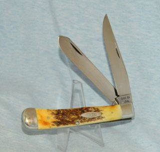 Vintage Case Xx Stag Trapper Knife 5254 10 Dot 1970 " Near