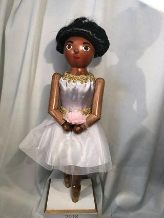 African American Nutcracker Sugar Plum Fairy Ballerina Girl 14 " Wondershop 2018