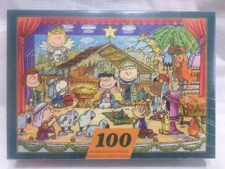 Peanuts Merry Christmas Everyone 100 Piece Jigsaw Puzzle Springbok Hallmark