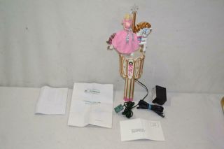 Vintage Mr Christmas Barbie Carousel Christmas Tree Topper w Box 3