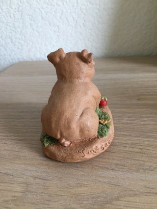 June Sears Terra Cotta Pig With Tomatoes Figurine Collectable Pigs Piglet cute 3
