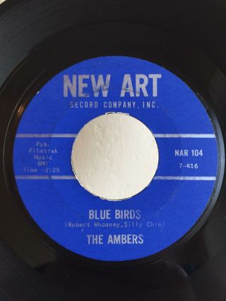 Northern Sweet Soul 45 The Ambers Blue Birds/ Baby On Art Hear