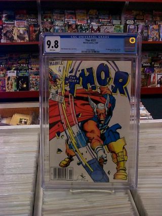 Thor 337 (newsstand Edition) Cgc Graded 9.  8 Beta Ray Bill White Pages