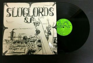 Vintage Vinyl Lp Record Album Sluglords S.  F.  Trails Of Slime 1983 Shrink Punk