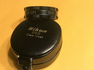 Nikon Clear Coat 20d Lens Diopter Lens For Indirect Opthalmoscopy