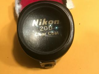 Nikon Clear Coat 20D Lens Diopter Lens for indirect Opthalmoscopy 3