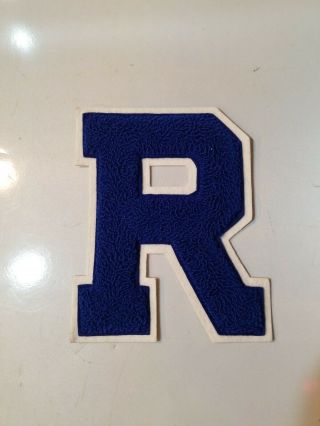 Vintage 70s High School Varsity " R " Letter Patch Sew On Jacket
