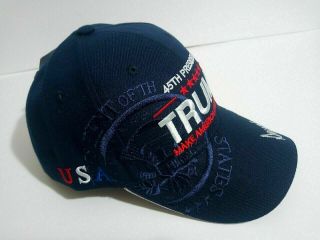 Maga President Donald Trump Make America Great Again Hat Navy Blue Cap