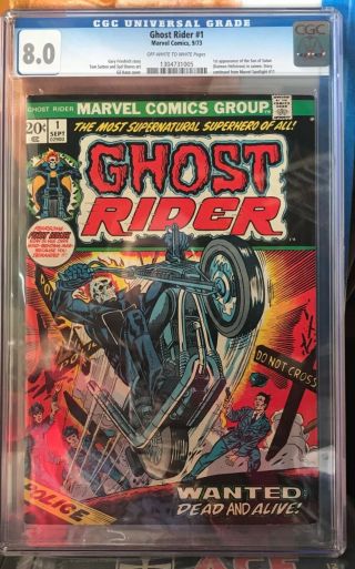 Ghost Rider 1 Cgc 8.  0 1973 First Ongoing Series,  First Son Of Satan