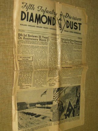 5th Infantry Division Diamond Dust Newspaper History Photos March 1956