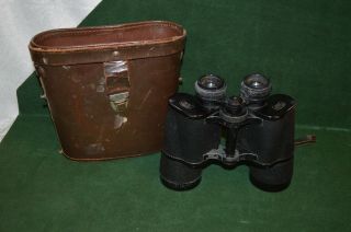 Vintage Dekarem Carl Zeiss Jena 10x50 Binoculars With Case