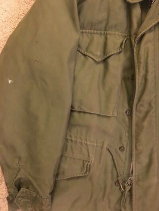 Vintage M - 1951 Korean War Era Military Field Jacket w/ Liner Small 2