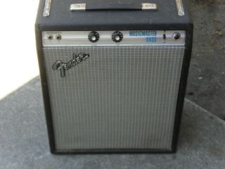 Price Lowered Vintage 1977 Fender Musicmaster Bass Silverface Tube Amplifier