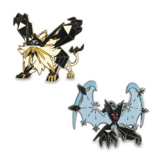 Pokémon Center Dusk Mane Necrozma & Dawn Wings Necrozma Pins (2 Pack)