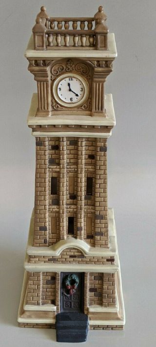 Holiday Time 2004 Village Collectibles Clock Tower Christmas Decoration